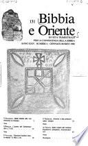 Bibbia e oriente