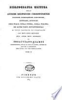 Bibliografia critica delle antiche reciproche corrispondenze politiche,.
