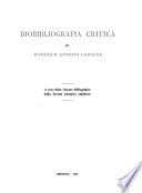 Bibliografia critica di Domenico Antonio Cardone