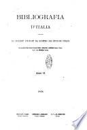 Bibliografia d'Italia compilata sui documenti comunicati dal Ministero dell'istruzione pubblica