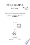 Bibliografia d'Italia compilata sui documenti comunicati dal Ministero dell'istruzione pubblica