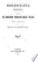 Bibliografia d'Italia compilata sui documenti comunicati dal ministero dell'istruzione pubblica