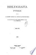 Bibliografia d'Italia compilata sui documenti comunicati dal Ministero dell'istruzione pubblica