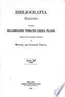 Bibliografia d'Italia compilata sui documenti comunicati dal ministero dell'istruzione pubblica