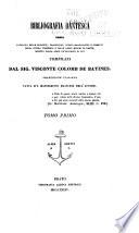 Bibliografia Dantesca, ossia Catalogo delle Edizione Traduzione, Codici e Comenti di Dante