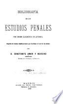 Bibliografia de los estudios penales por orden alfabético de autores