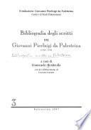 Bibliografia degli scritti su Giovanni Pierluigi da Palestrina