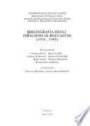 Bibliografia degli Zibaldoni di Boccaccio (1976-1995)