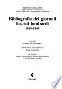 Bibliografia dei giornali fascisti lombardi, 1919-1945