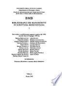 Bibliografia dei manoscritti in scrittura beneventana