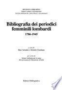 Bibliografia dei periodici femminili lombardi, 1786-1945