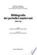 Bibliografia dei periodici mantovani, 1898-1945
