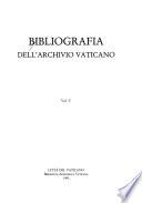 Bibliografia dell'Archivio vaticano