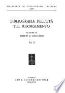 Bibliografia dell'età del risorgimento: - 1972