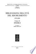 Bibliografia dell'età del Risorgimento