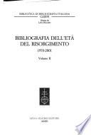 Bibliografia dell'età del Risorgimento
