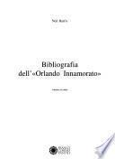 Bibliografia dell'Orlando innamorato: Saggio analitico