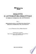 Bibliografia della letteratura dialettale emiliana e romagnola nel Settecento
