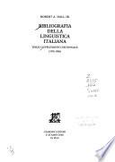 Bibliografia della linguistica italiana