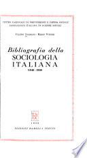Bibliografia della sociologia italiana, 1948-1958