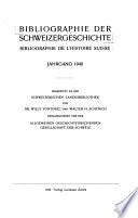 Bibliografìa della storia svizzera