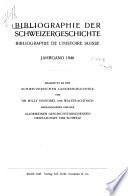Bibliografìa della storia svizzera