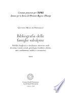 Bibliografia delle famiglie subalpine: F-L