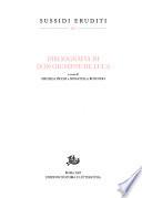 Bibliografia di don Giuseppe De Luca