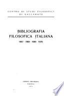 Bibliografia filosofica italiana