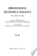 Bibliografia filosofica italiana