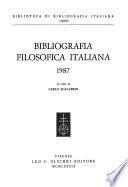 Bibliografia filosofica italiana