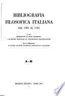Bibliografia filosofica italiana
