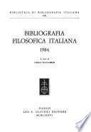 Bibliografia filosofica italiana