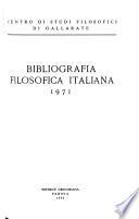 Bibliografia filosofica italiana