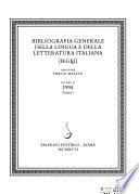 Bibliografia generale della lingua e della letteratura italiana