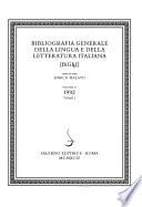 Bibliografia generale della lingua e della letteratura italiana