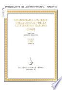 Bibliografia generale della lingua e della letteratura italiana