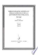 Bibliografia generale della lingua e della letteratura italiana
