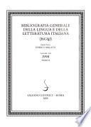 Bibliografia generale della lingua e della letteratura italiana