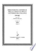 Bibliografia generale della lingua e della letteratura italiana