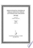 Bibliografia generale della lingua e della letteratura italiana