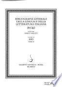 Bibliografia generale della lingua e della letteratura italiana