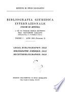 Bibliografia giuridica internazionale