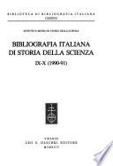 Bibliografia italiana di storia della scienza
