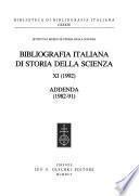 Bibliografia italiana di storia della scienza