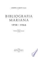 Bibliografia mariana: 1958-1966
