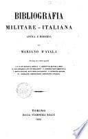 Bibliografia militare-italiana antica e moderna