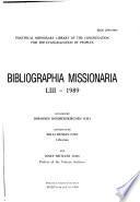 Bibliografia missionaria