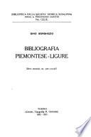 Bibliografia piemontese-ligure