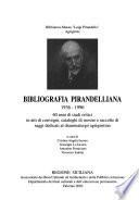 Bibliografia pirandelliana, 1936-1996